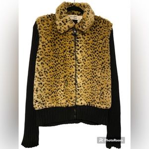 Tiara Faux Fur zip up jacket